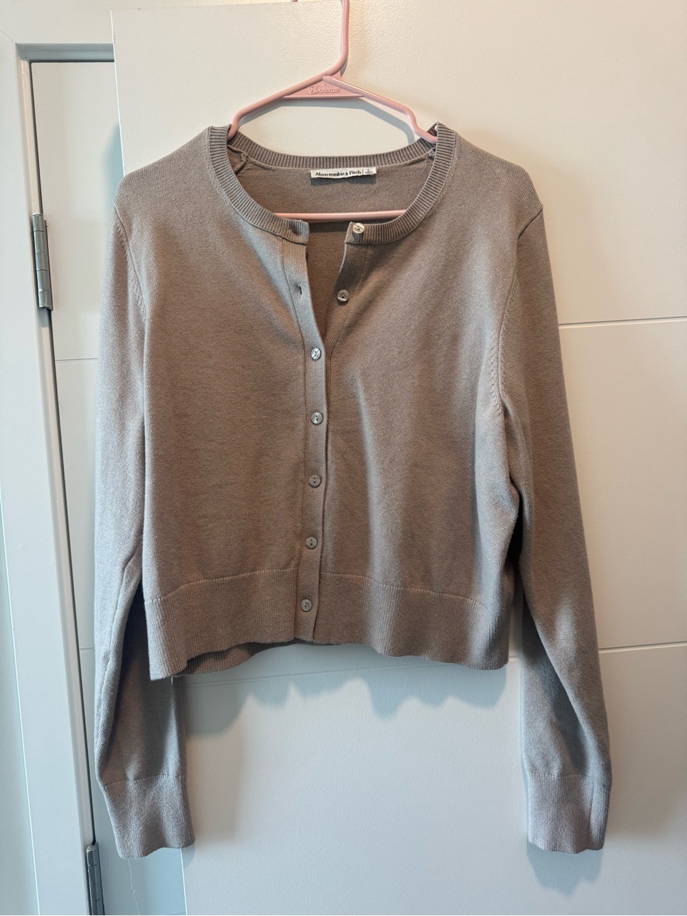 Abercrombie LuxeLoft Shrunken Crew Cardigan